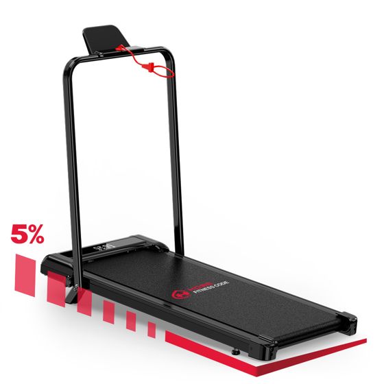 Z3 gångband med handtag 5% lutning tyst motor tabletthållare för promenader hemma