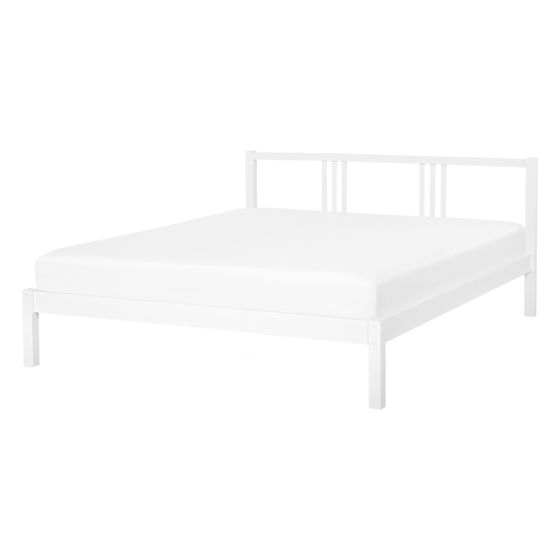 Säng med lamellram Furu VANNES 140 x 200 cm Vit