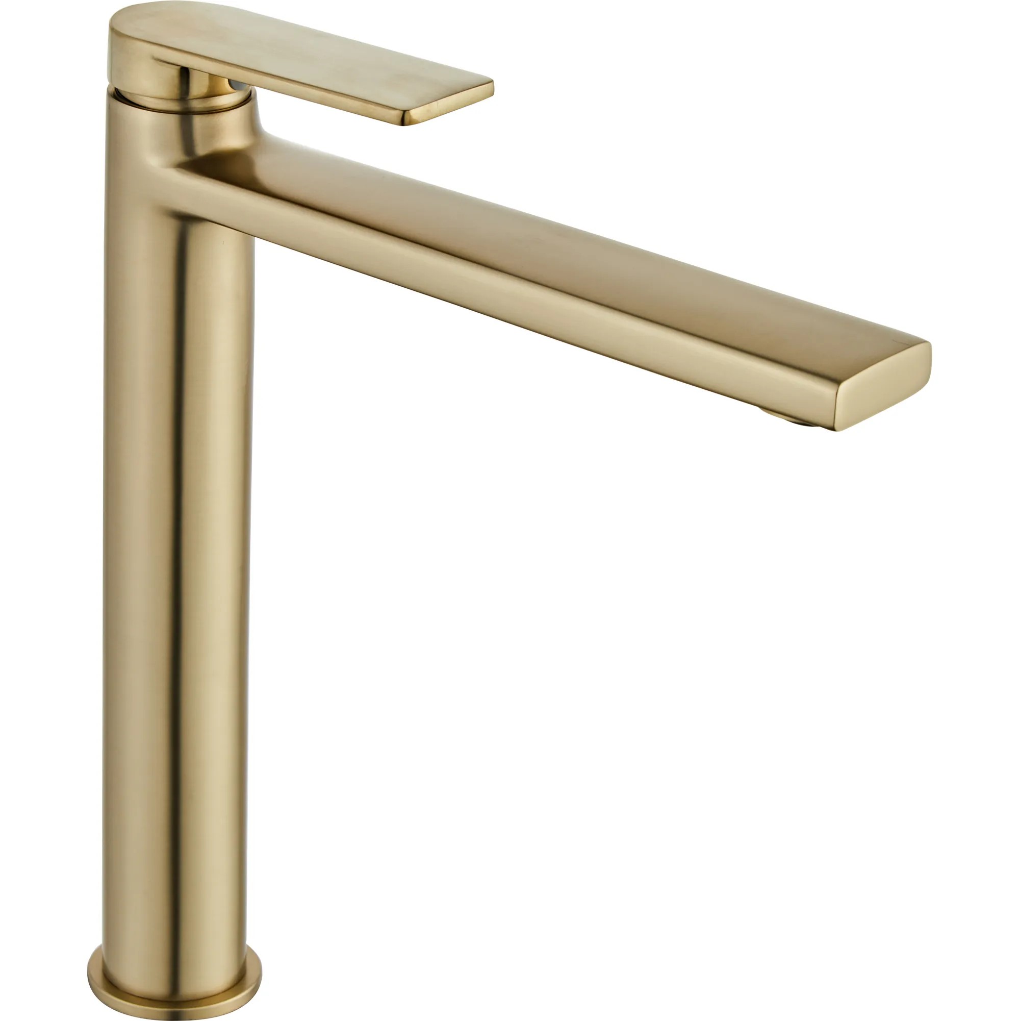 REA Tvättställsblandare VERSO Hög Borstat Guld, 20,5x4,5x26cm