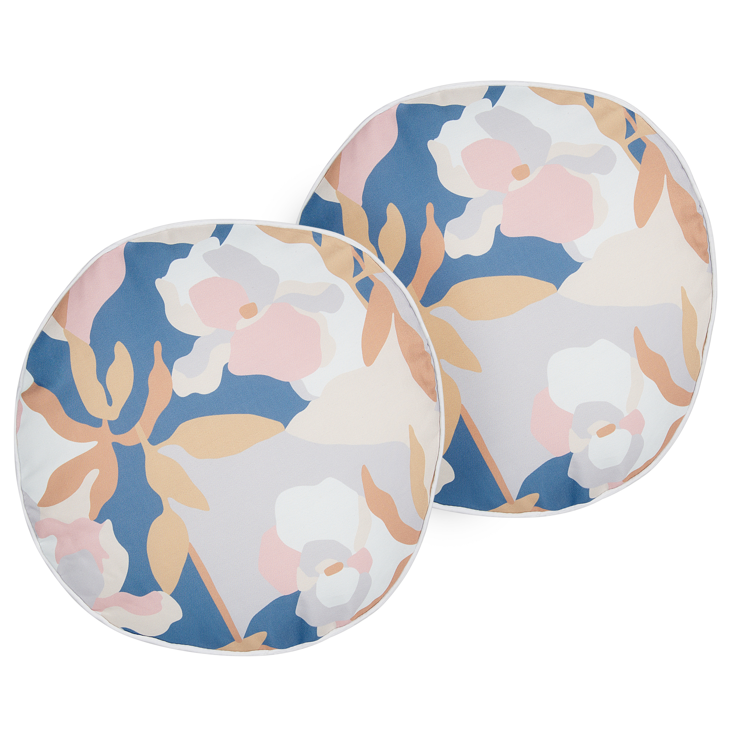 Set med 2 utomhusdynor VEREZZI Blommigt tryck 40 x 40 cm Flerfärgad