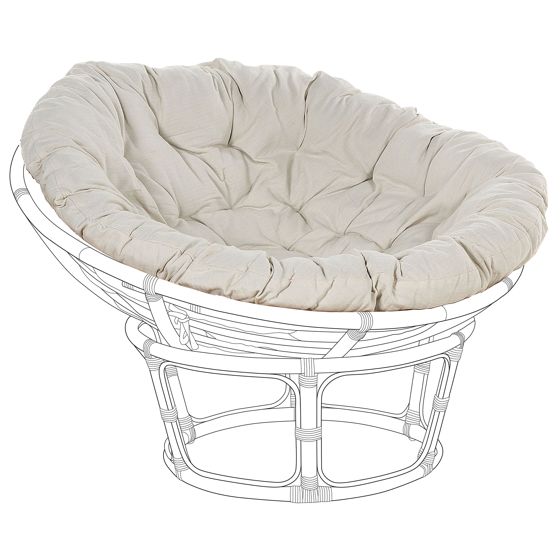 Dyna för trädgårdsstol SALVO/ ORVIETO 127 x 127 cm Ljusbeige
