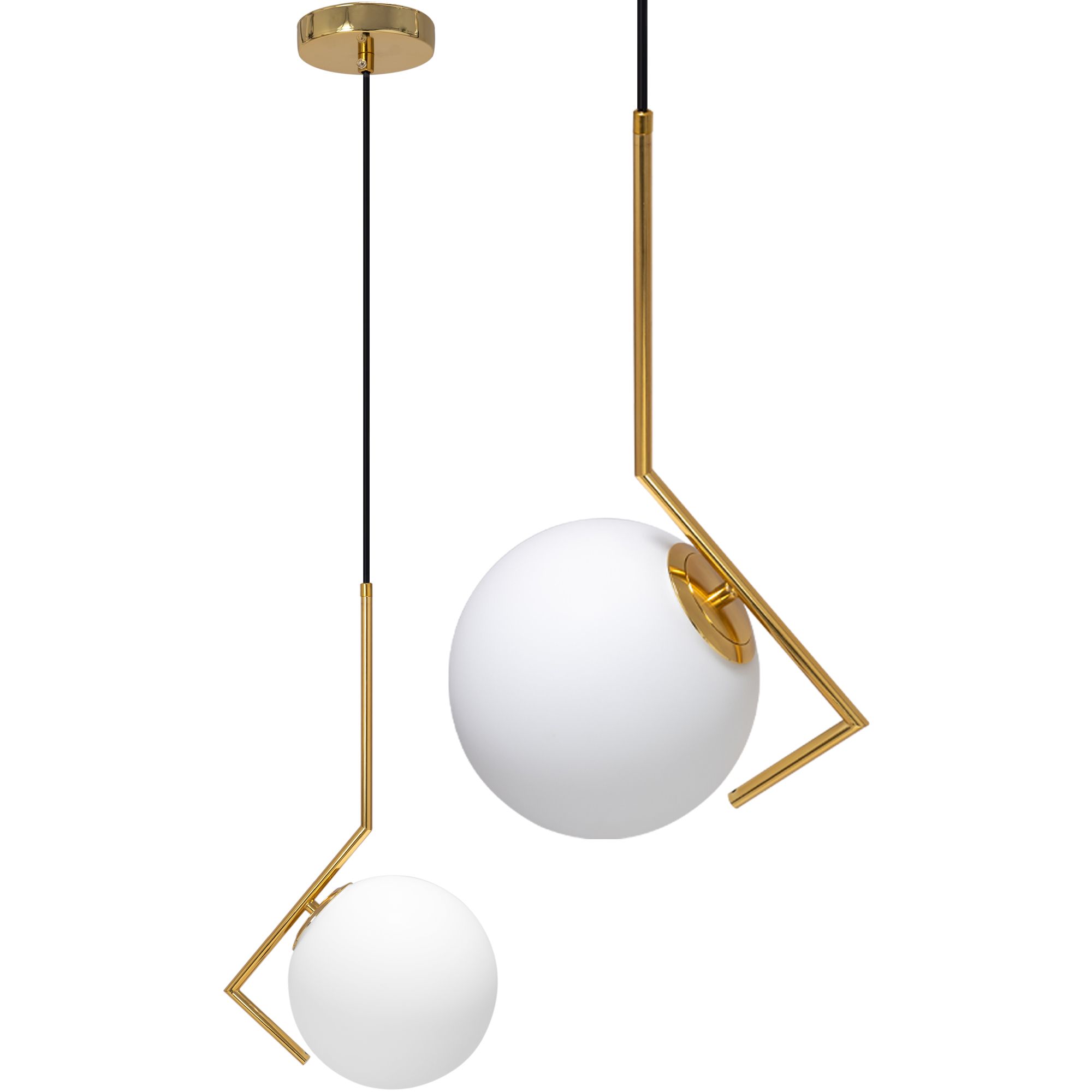 TOOLIGHT hängande taklampa APP429-1CP Guld 46,5x27x60cm
