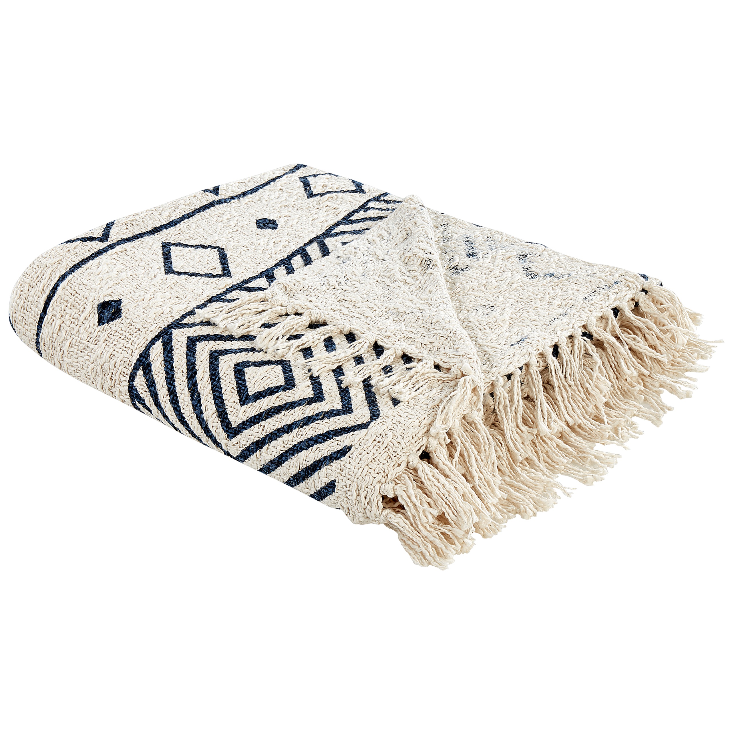 Pläd NAJUY Bomull 200 x 220 cm Beige