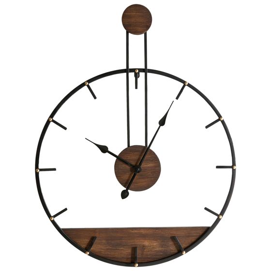 Väggklocka TAUGON 60 cm Metall Svart