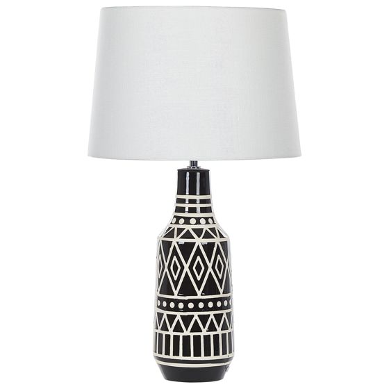 Bordslampa SHEBELLE Keramik Svart