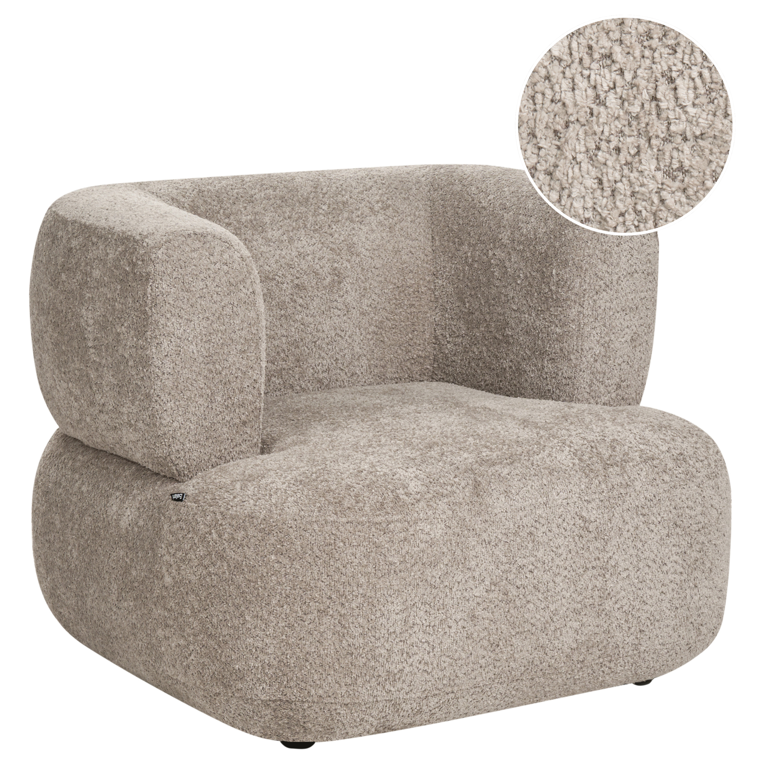 Fåtölj LOHJA Chenille Taupe