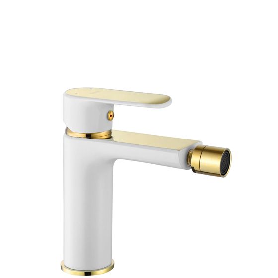 REA Bidetblandare MY1805-9WG BLOOM Vit/Guld, 16x4,8x16cm