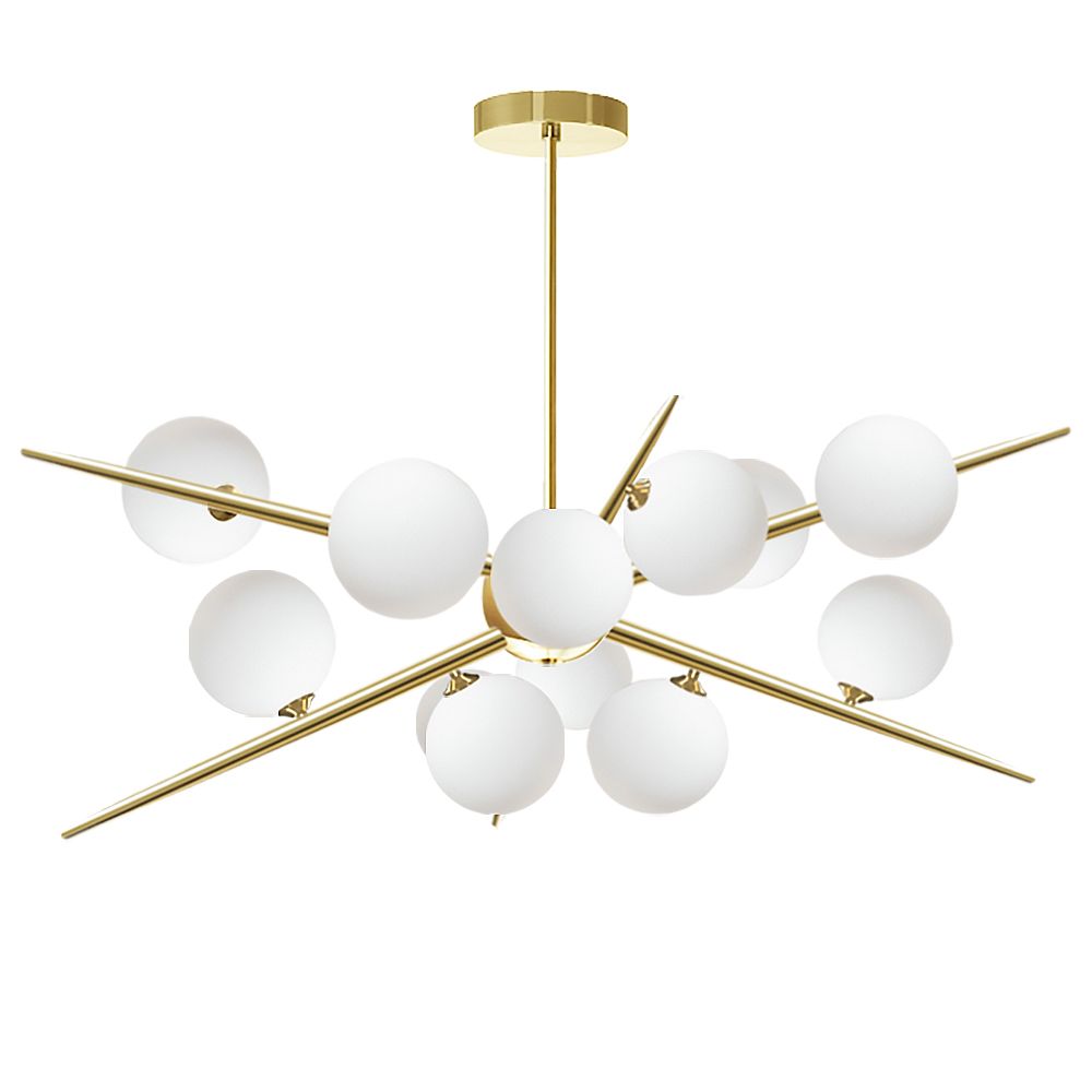 TOOLIGHT hängande taklampa APP998-12CP Guld 65x70x90cm