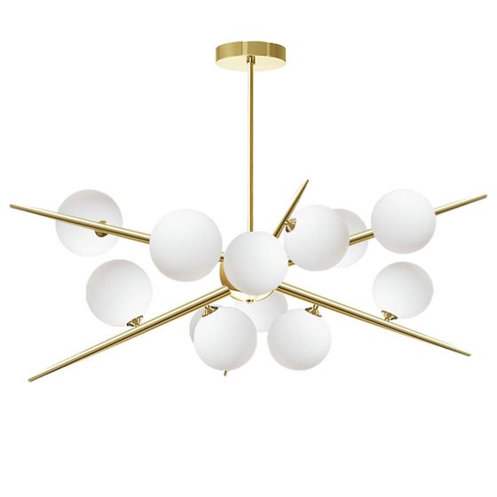 TOOLIGHT hängande taklampa APP998-12CP Guld 65x70x90cm