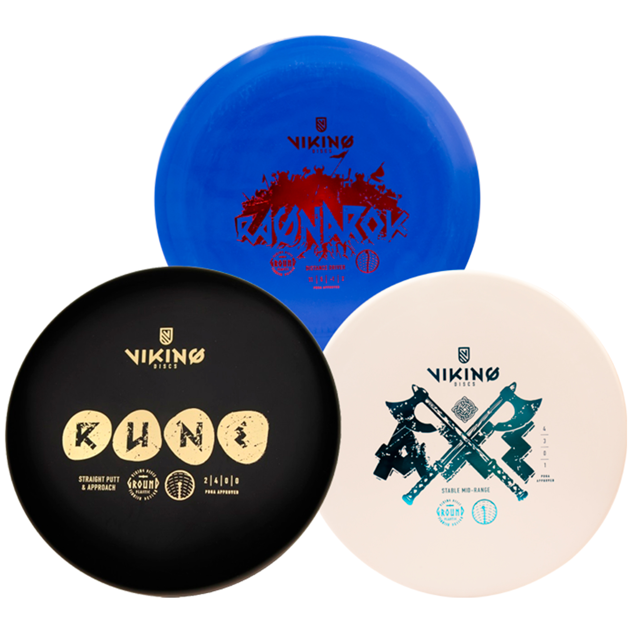 Viking Discs frisbeegolf diskset