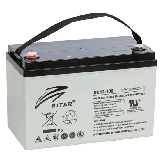 BrightSolar underhällsfritt AGM-batteri DC12-100Ah