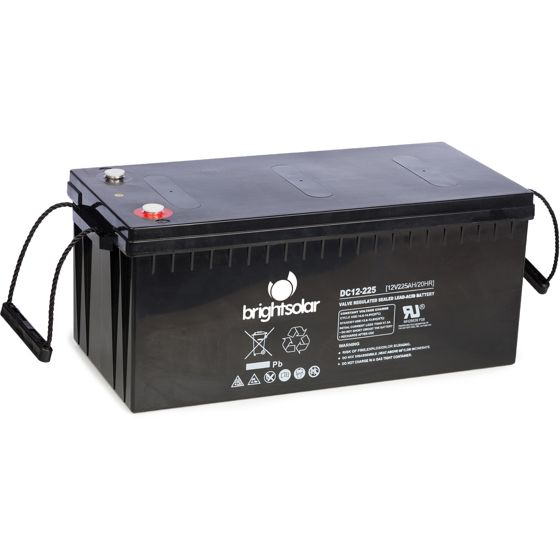 BrightSolar underhällsfritt AGM-batteri DC12-225Ah