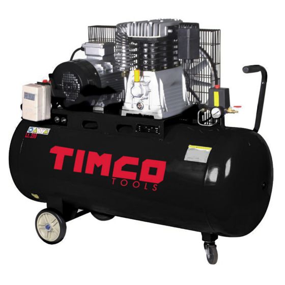 Timco remdriven kompressor 4 HP 200 l