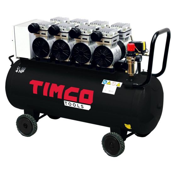 Timco oljefri kompressor 4x1 HP 100 l