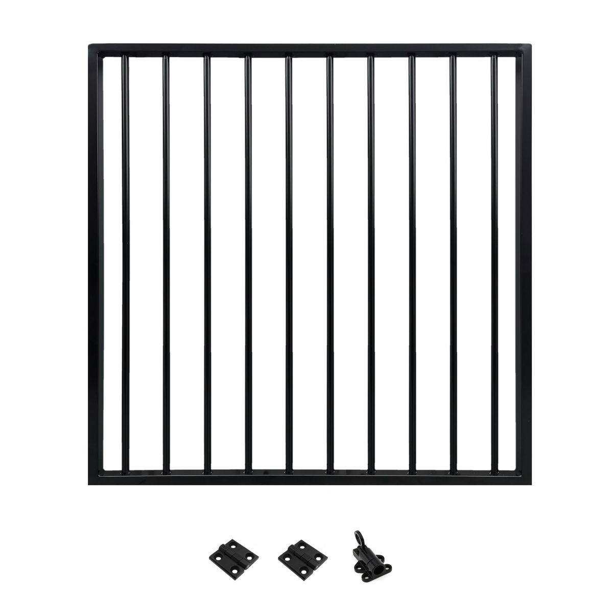 Green Land grind Garden svart aluminium