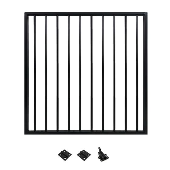 Green Land grind Garden svart aluminium
