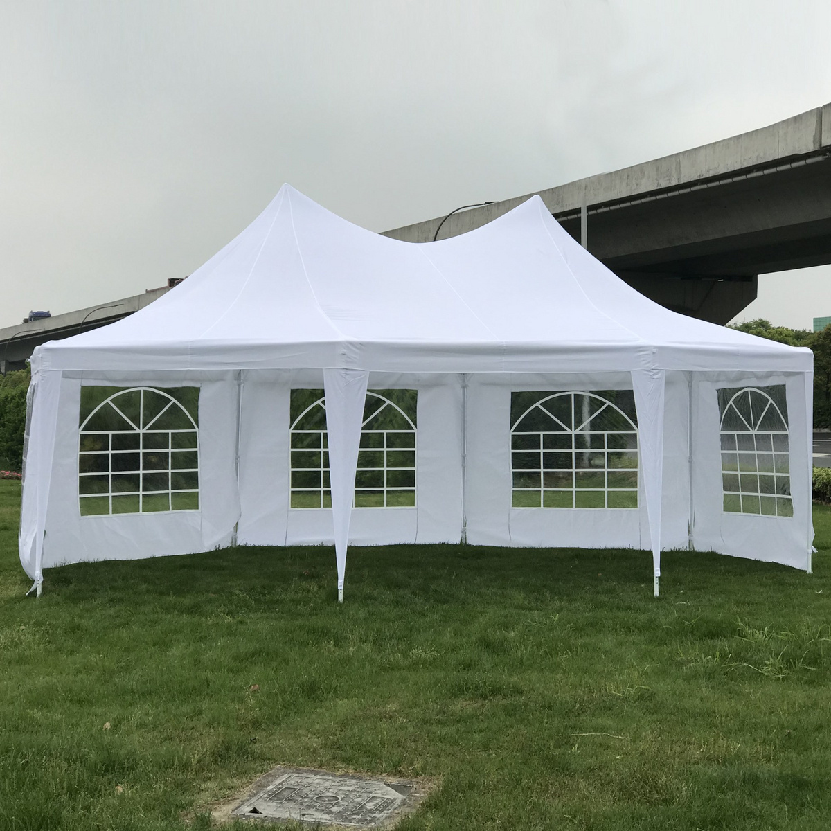 Green Land 10-sidigt partytält 6,5x8,9 m