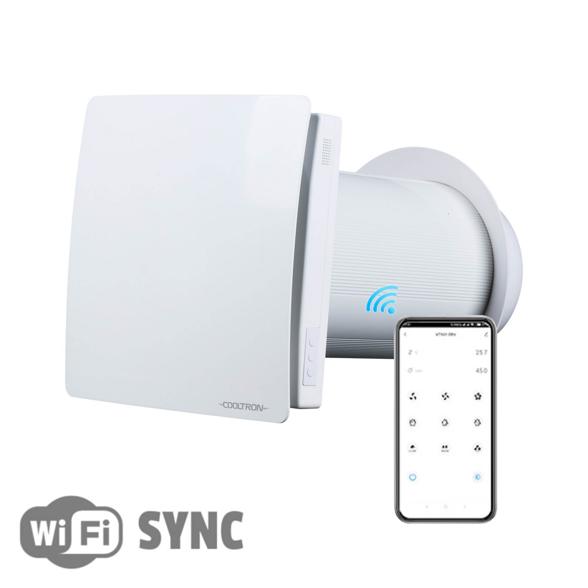Cooltron ventilationsaggregat med värmeåtervinning Reco 60 SYNC WIFI