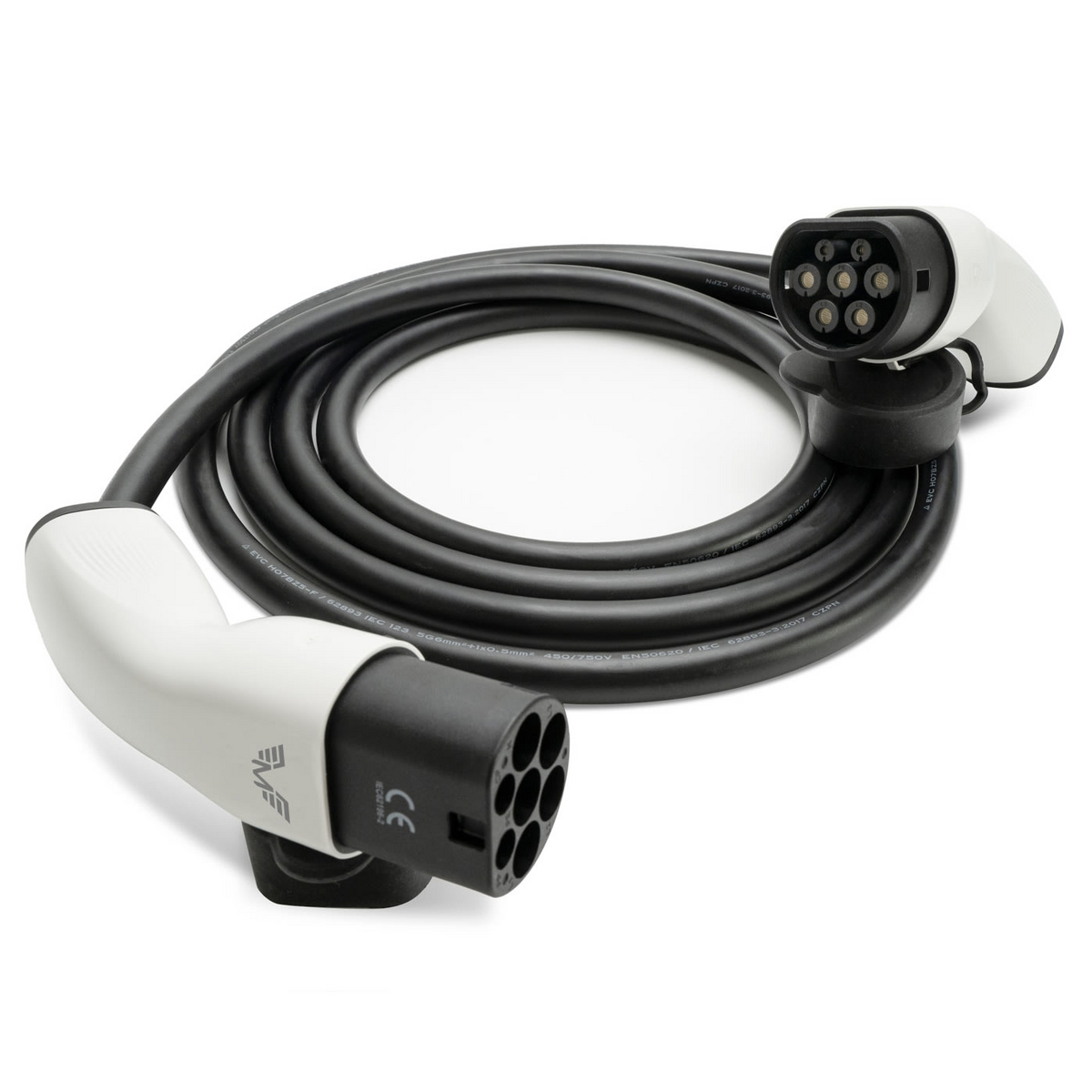 Motorwerk laddkabel för elbil EVSE Type2 11 kW 5 m