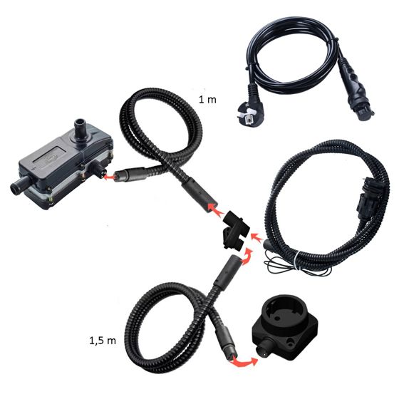 Motorwerk motorvärmare med förgreningssats Qtherm 1000 W