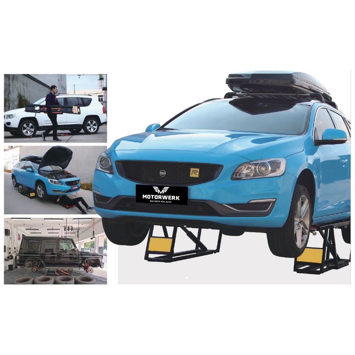 Motorwerk bärbar billyft 3500 kg 230 V