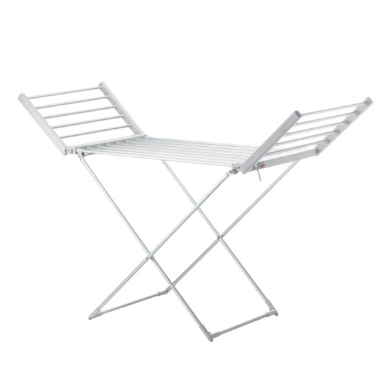 Innosanit värmande torkställning med vingar för kläder