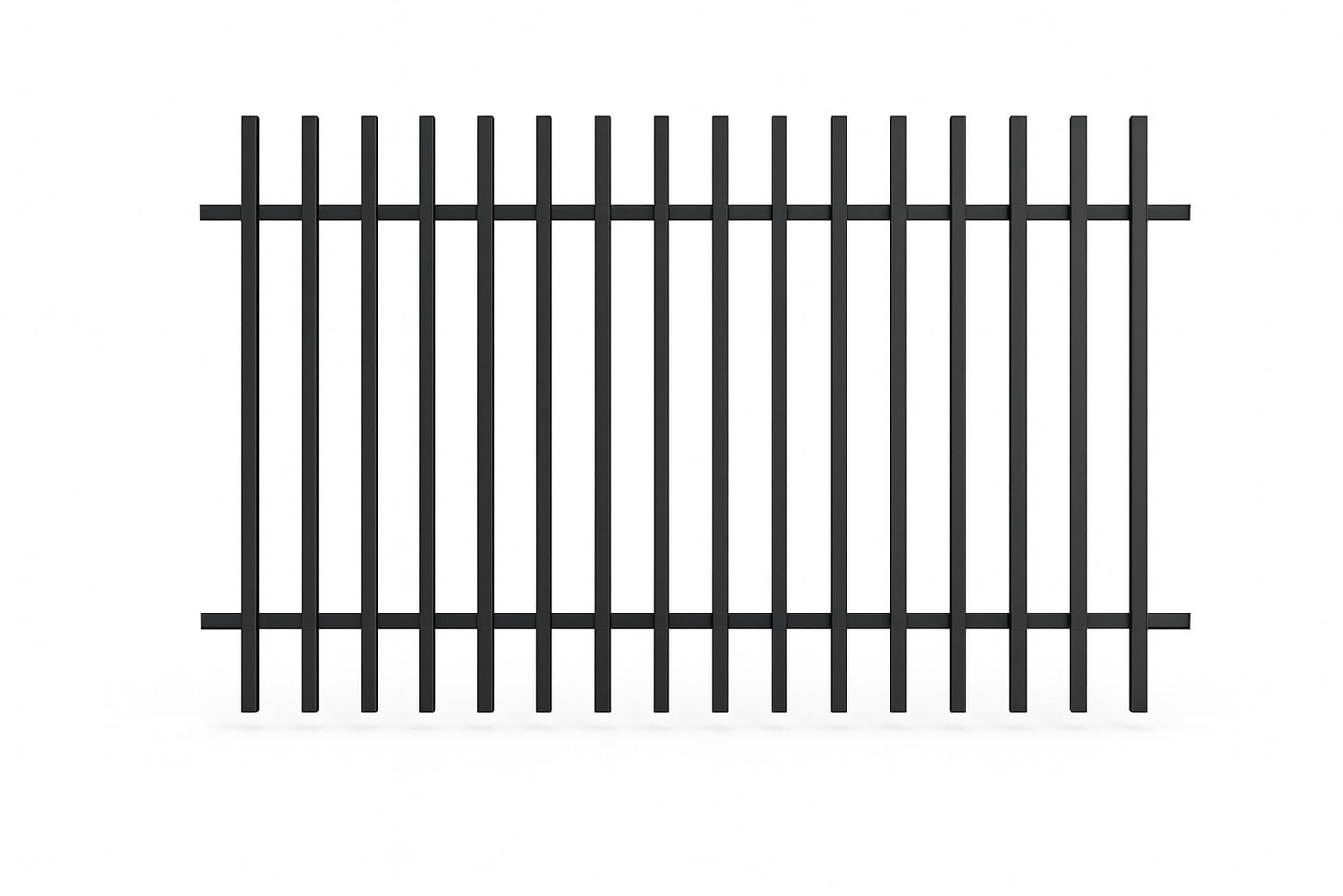 Green Land staketelement Garden II svart 2105 x 1100 x 68 mm