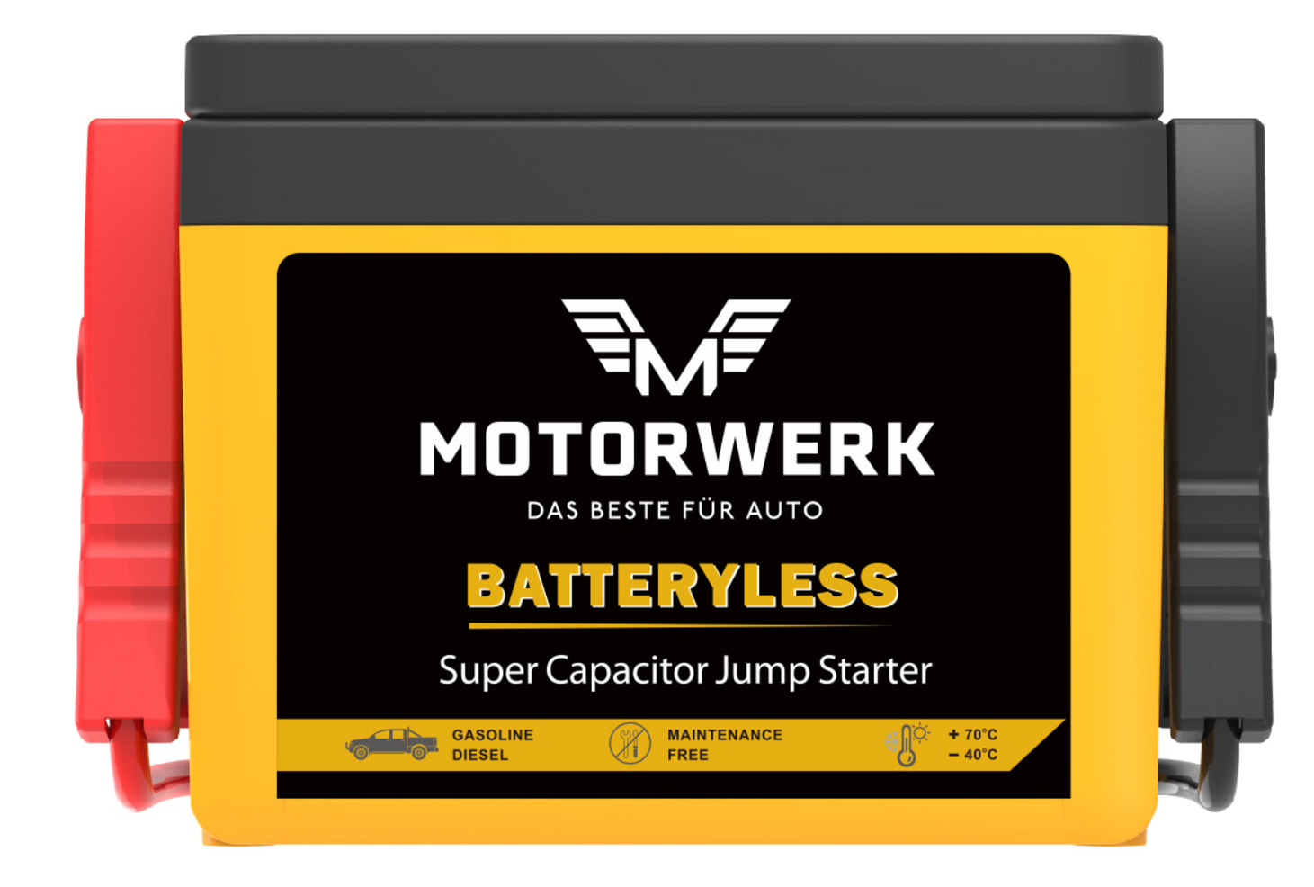 Motorwerk starthjälp 12V batterilös superkondensator