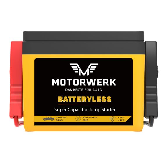 Motorwerk starthjälp 12V batterilös superkondensator
