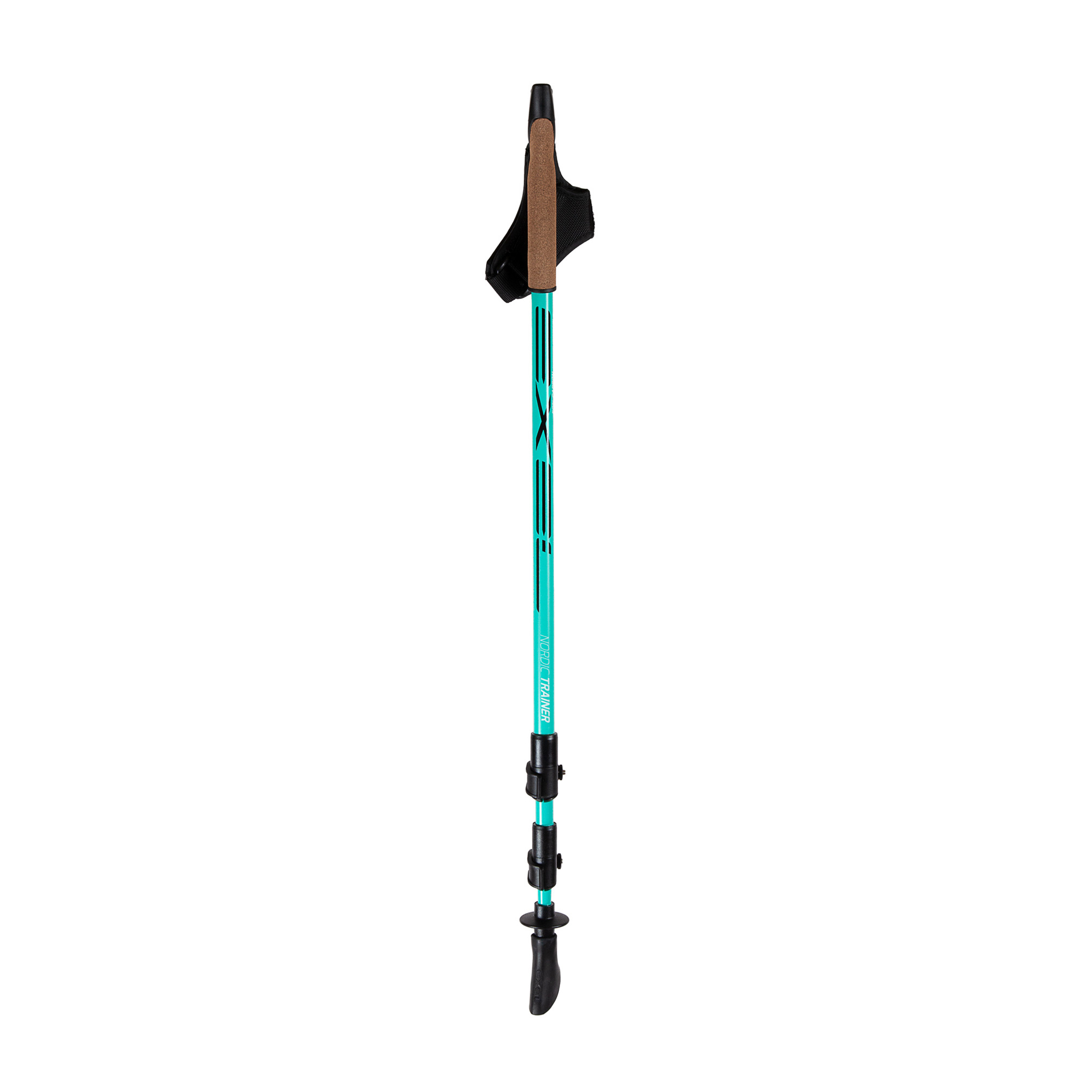 Exel Nordic Trainer Oeb Qr Justerbar stav för stavgång, Cyan, 100-135cm