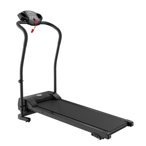 React löpband med motor, Svart
