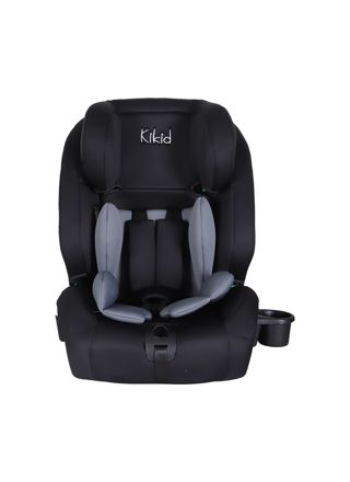 Kikid Bilbarnstol Premium 76-150cm i-Size ISOFIX R129, svart-grå