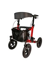 Arvo Rullator Outdoor, röd