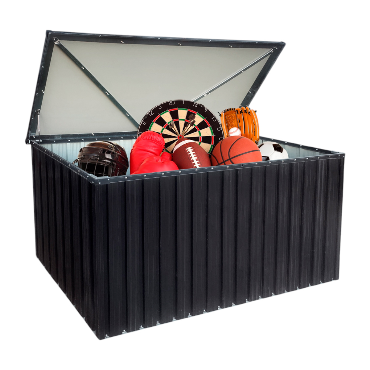 Fornorth Dynbox utomhus 131x78x73cm 610L, Svart