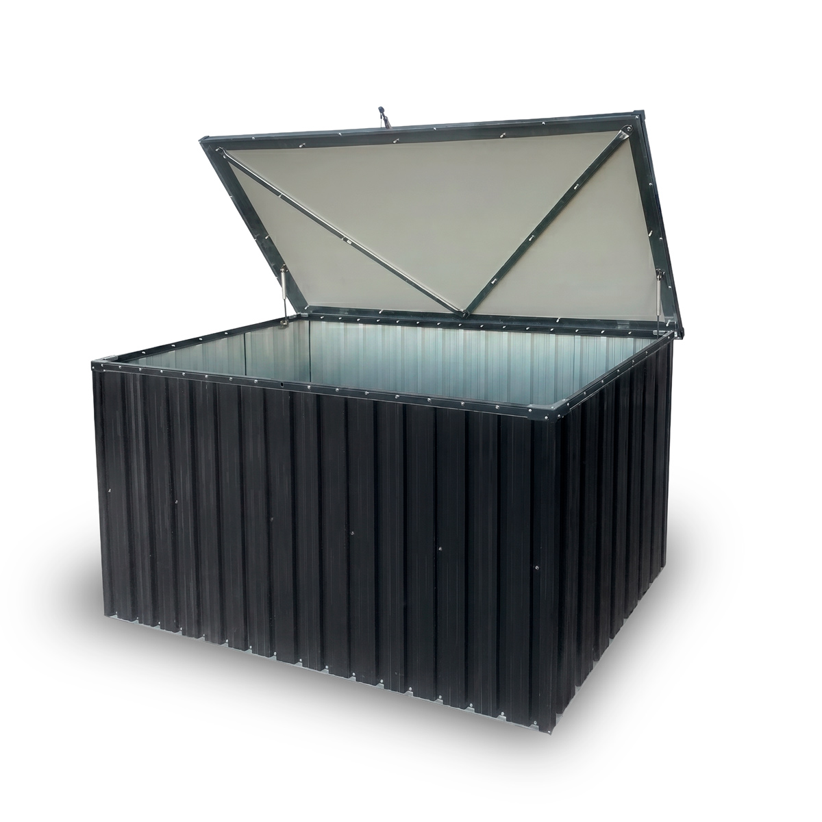 Fornorth Dynbox utomhus 131x78x73cm 610L, Svart