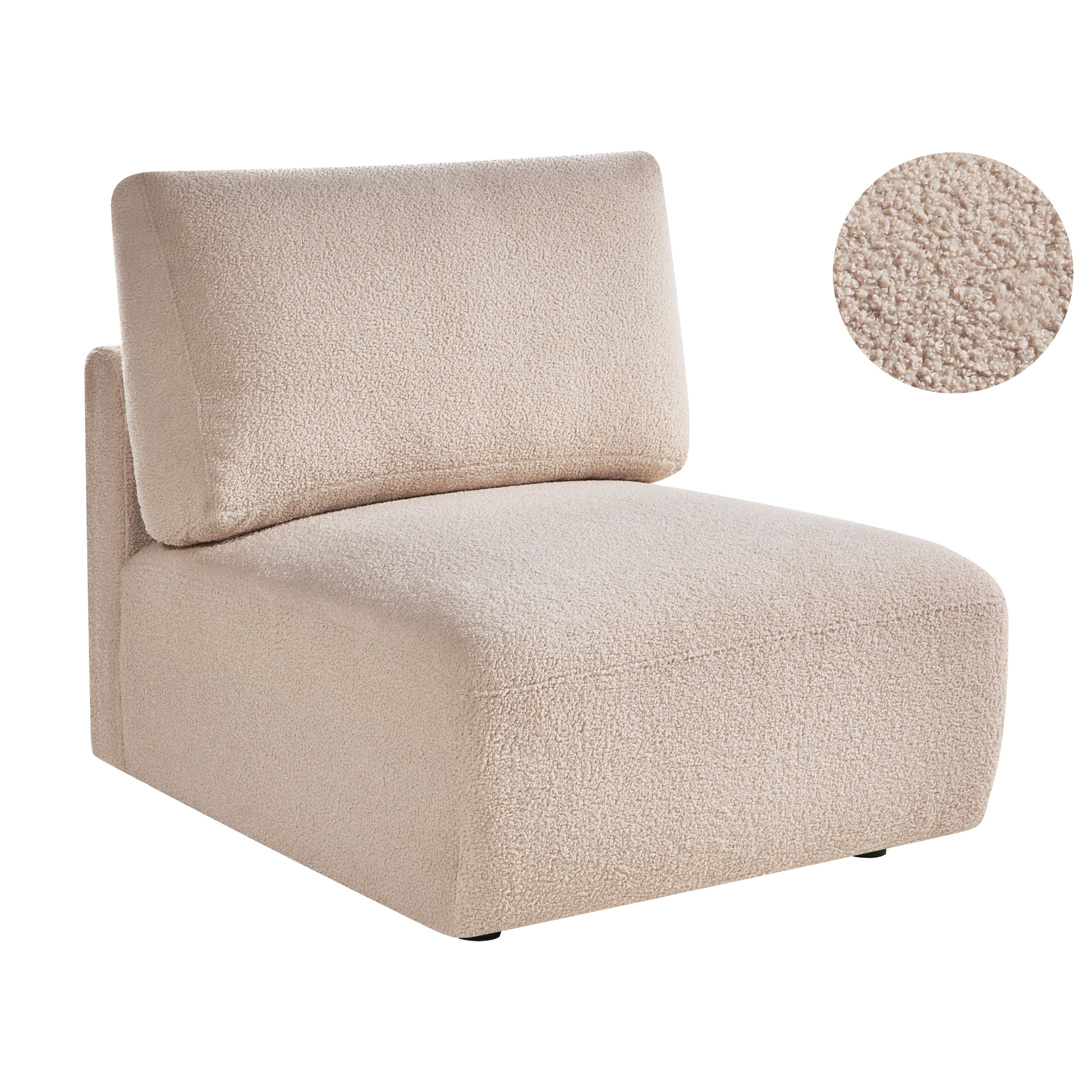 Sittmodul MESNALI Bouclé Beige