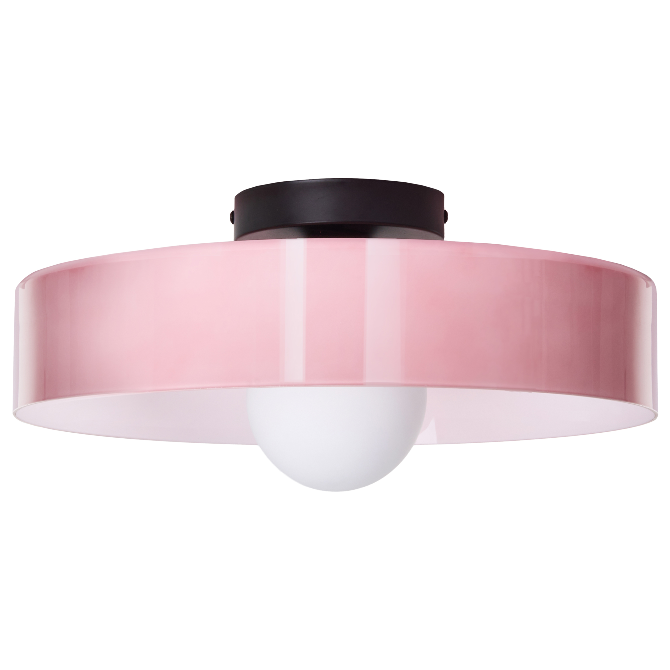 Taklampa LUGUSE Glas Rosa