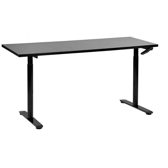Manuellt höj- och sänkbart skrivbord DESTINAS 160 cm 72 cm Svart