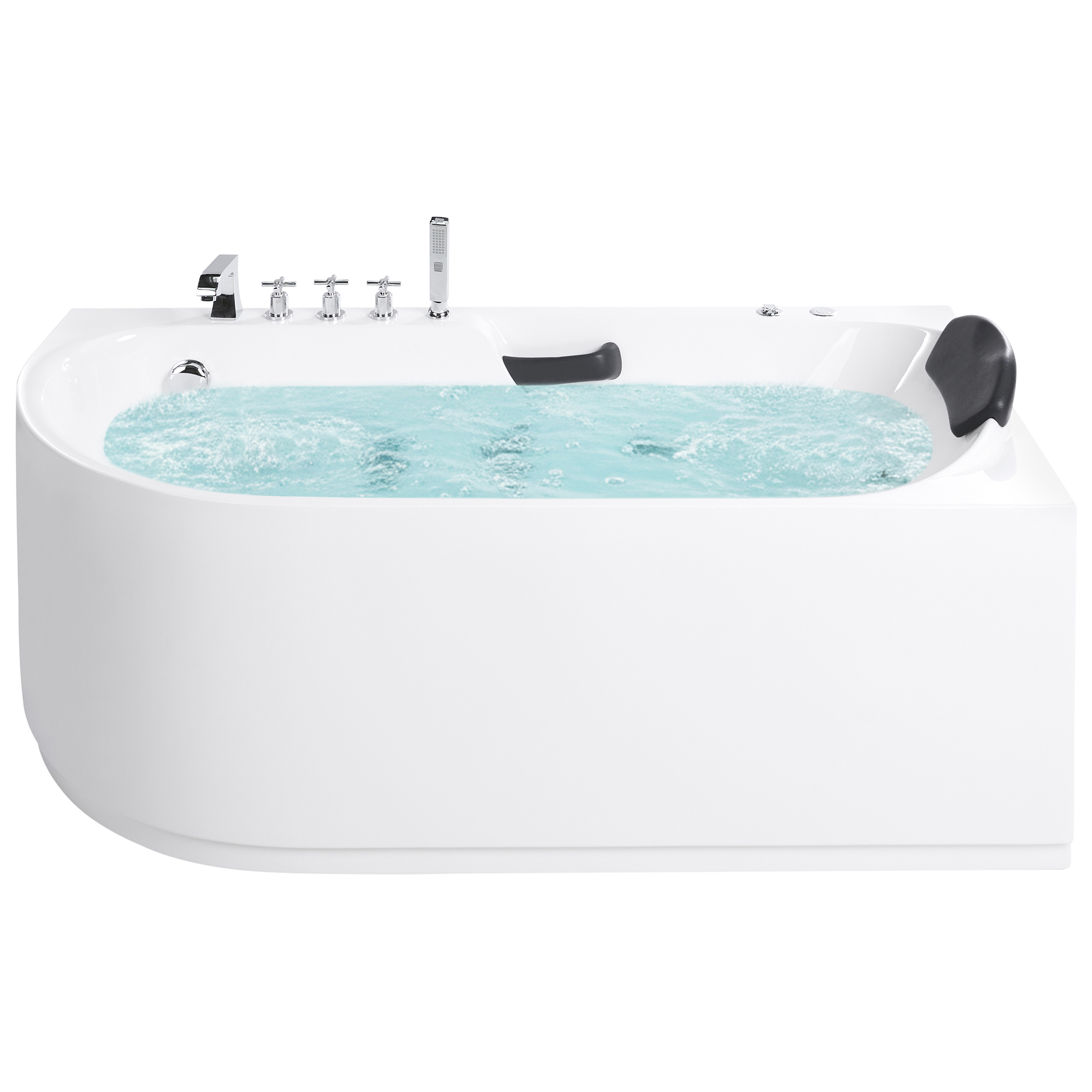 Massagebadkar SAYULA 1700 x 800 mm Vit Vänstervänd