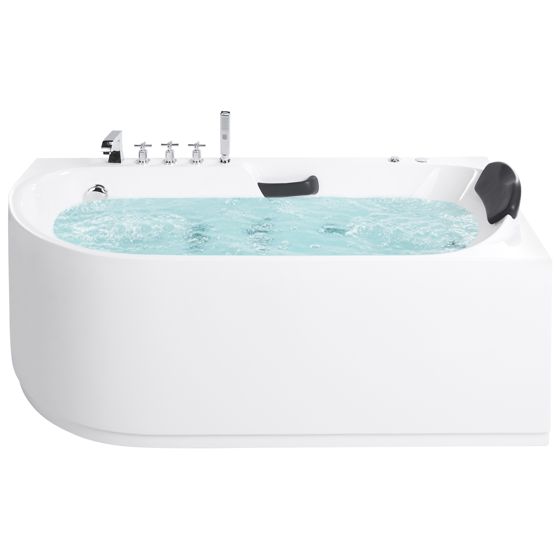 Massagebadkar SAYULA 1700 x 800 mm Vit Vänstervänd