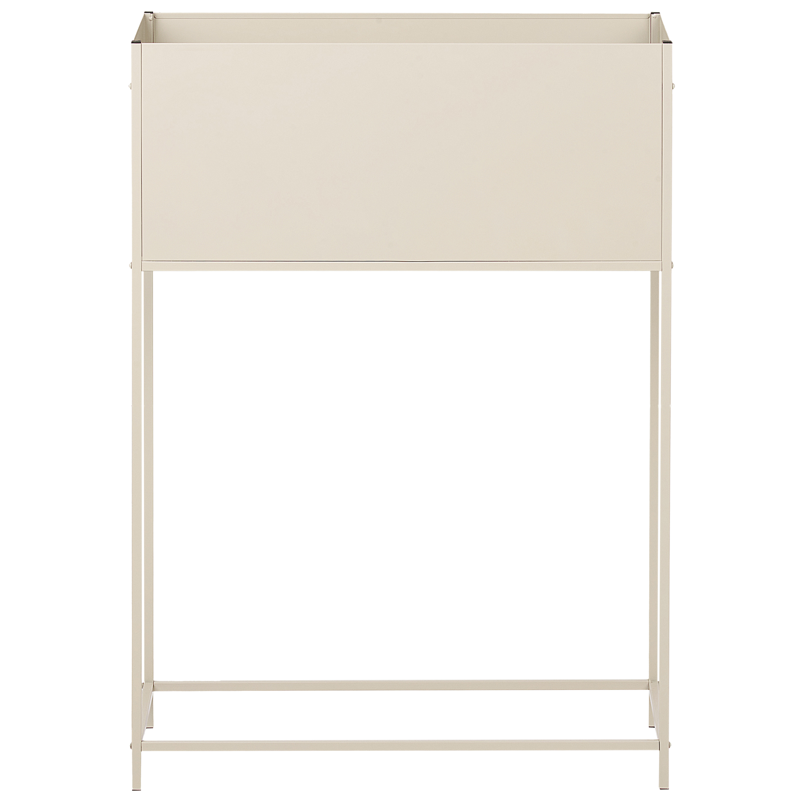 Upphöjd växtkruka TAPIEN 70 cm Metall Beige