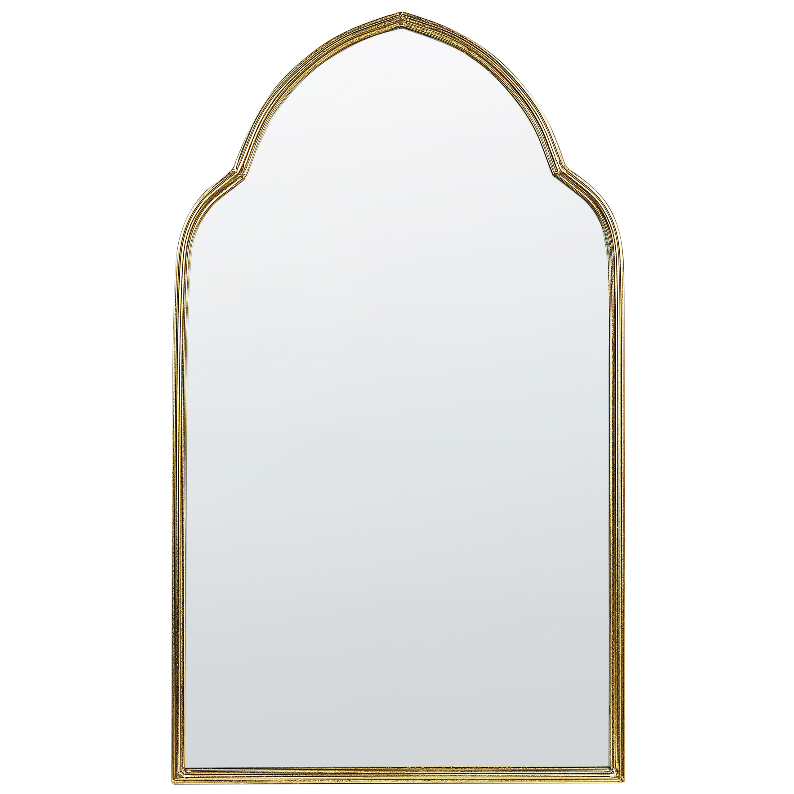 Väggspegel ACONCHI 58 cm 100 cm Metall Guld
