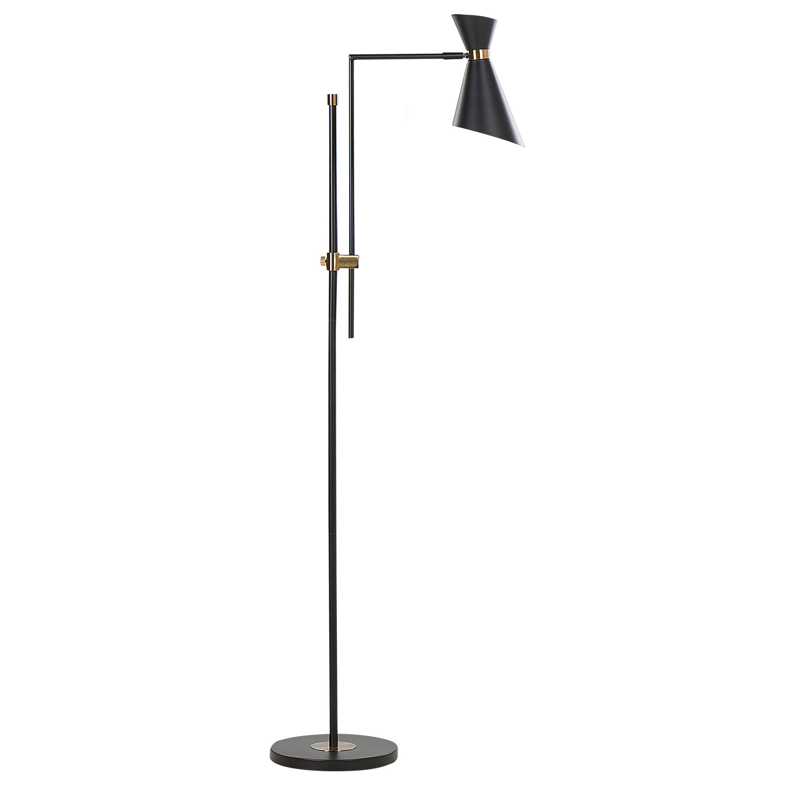 Golvlampa MELAWI Metall Svart