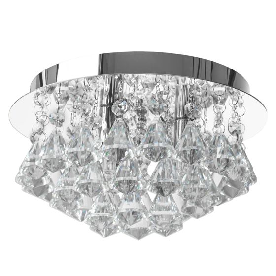 TOOLIGHT taklampa APP1039-C Krom 25x25x14,5cm