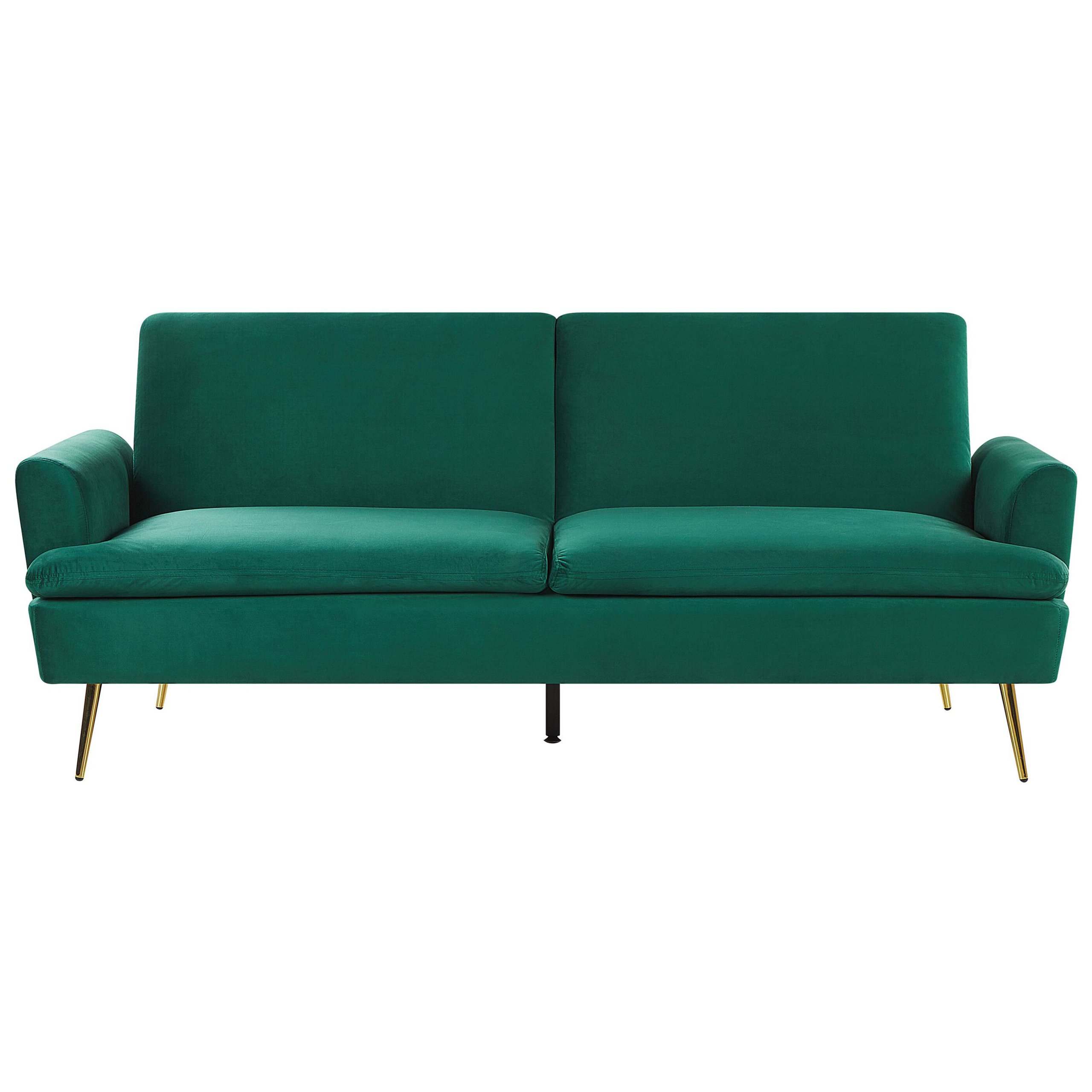 Bäddsoffa 3-sits VETTRE Sammet Mörkgrön