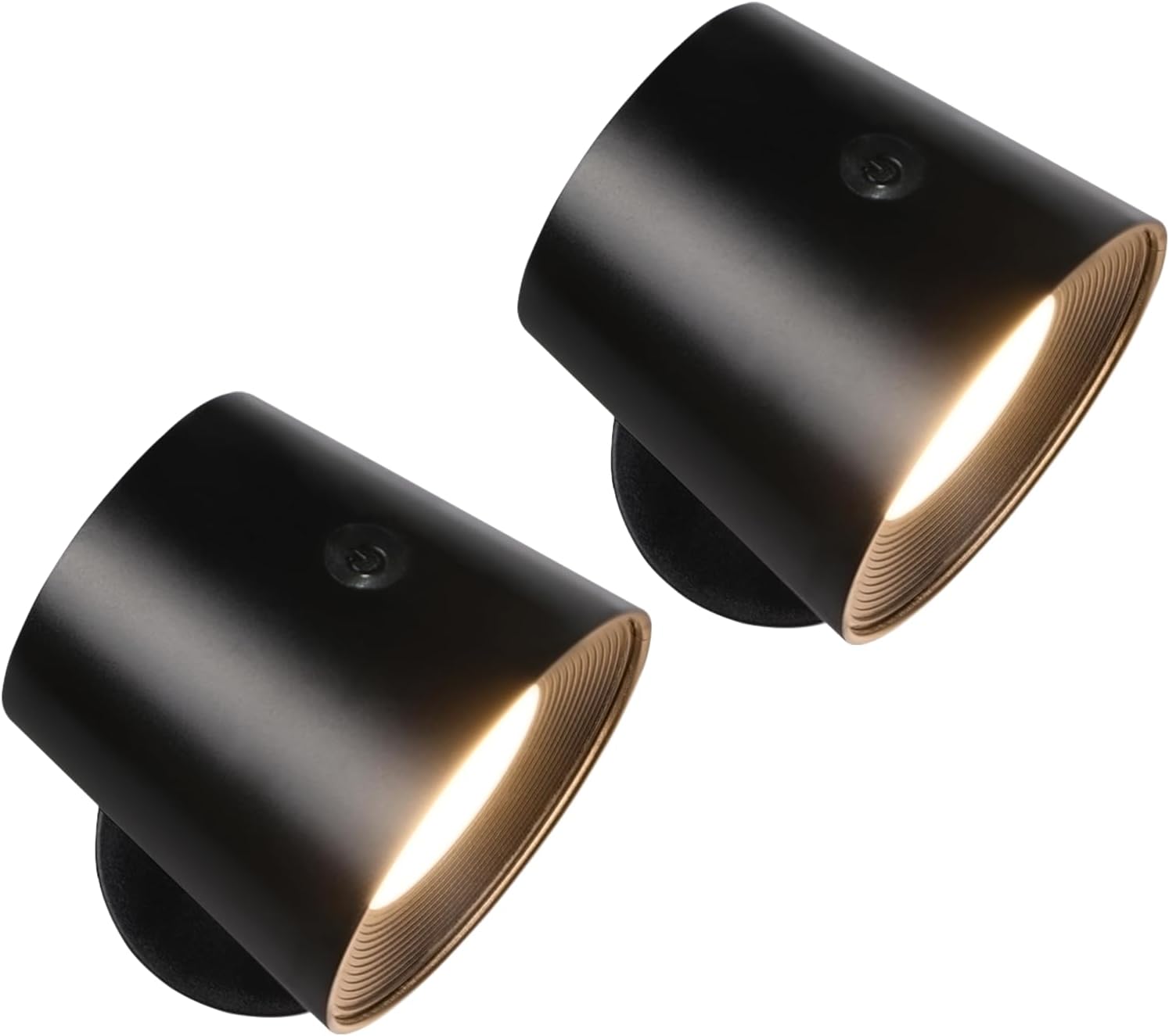 NETTLIFE 2-delat set, inomhusbruk, metall, burvägglampa, dimbar, modern, 360° justerbar, metalltaklampa