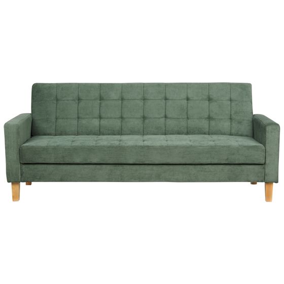 Bäddsoffa 3-sits VEHKOO Mörkgrön