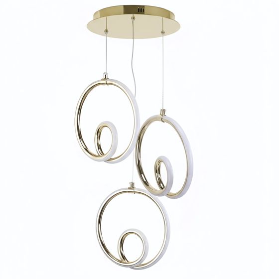 TOOLIGHT hängande taklampa LHJ095-3CP LED Guld 20,5x20,5x195cm