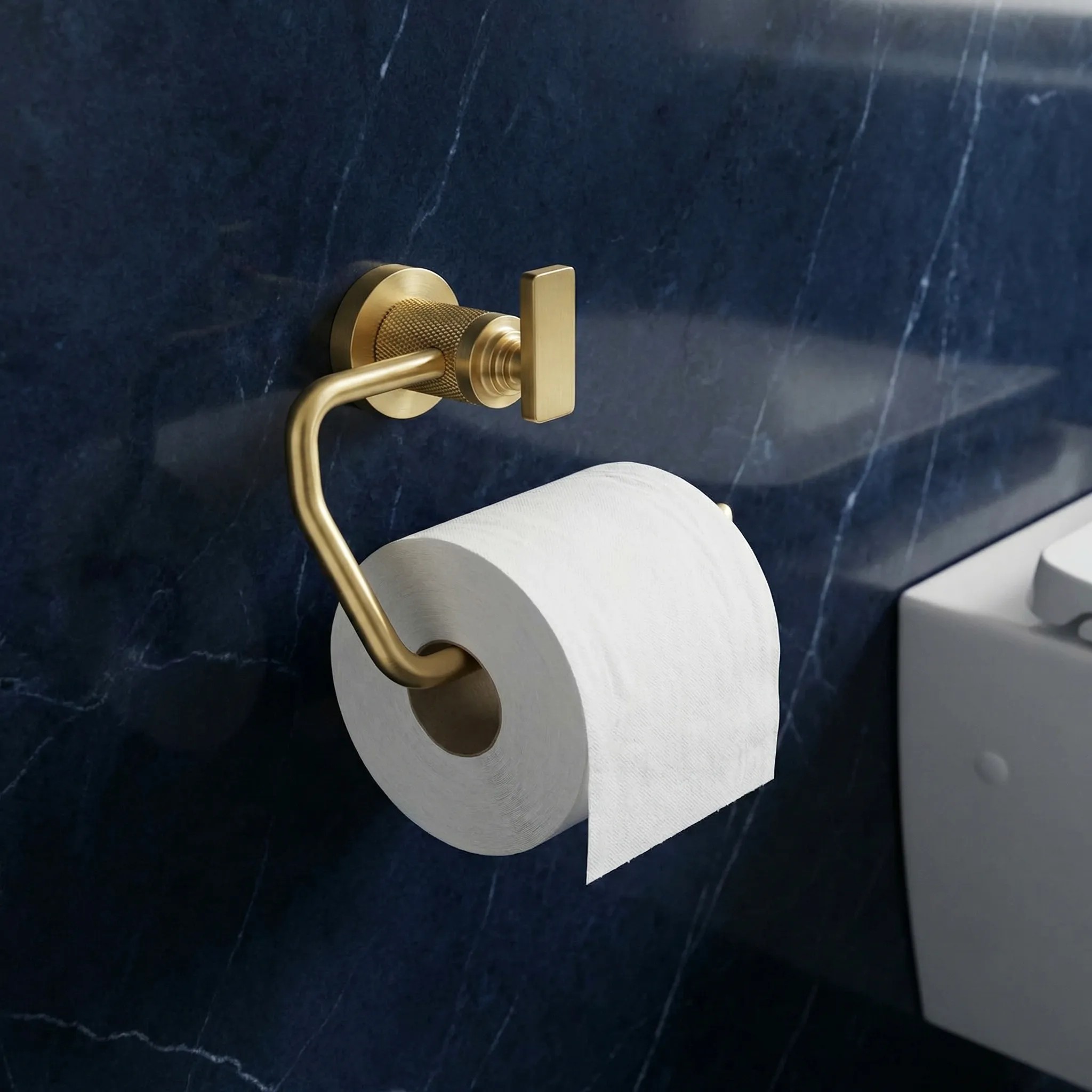 REA Toalettpappershållare 81305 Virro Borstat Guld, 7,5x14x9,5cm