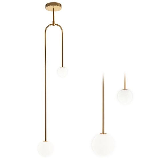 TOOLIGHT hängande taklampa APP964-2CP Guld 10x10x135cm
